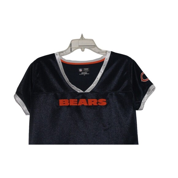 Chicago Bears NFL Team Apparel Pullover Top V-Neck Gems Logo Womens Size  XL - Picture 2 of 7